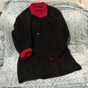 Susan Graver 3/4 length reversible jacket size 1X